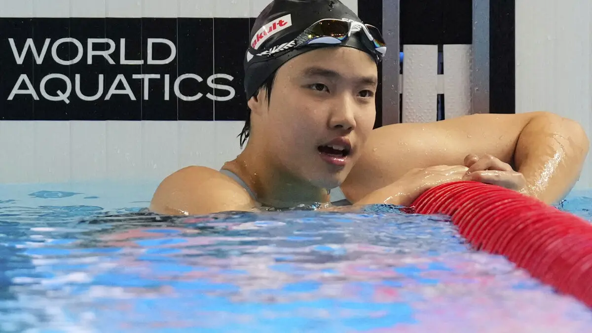 The 13-year-old's new success - broke an Asian record