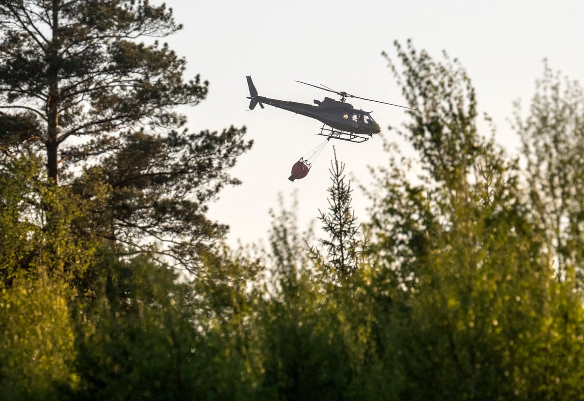 MSB Deploys Record Number of Helicopters for Forest Fires