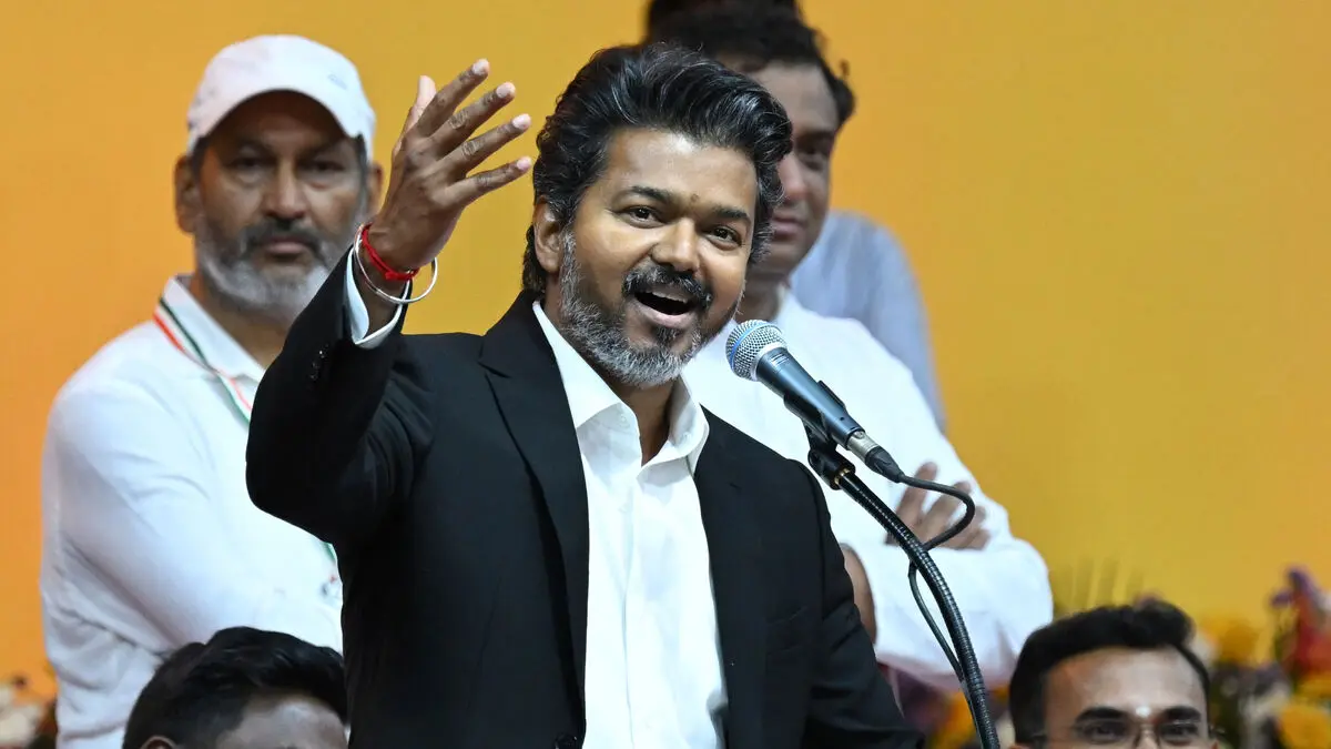 Movie star Joseph Vijay sworn in as chief minister of troubled Indian state Tamil Nadu