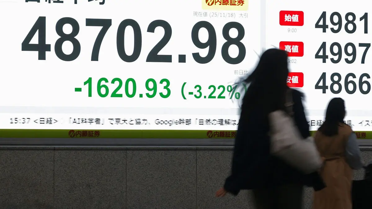 Most down on stock markets in Asia