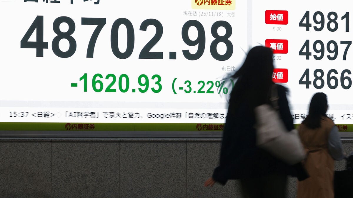 Most down on stock markets in Asia
