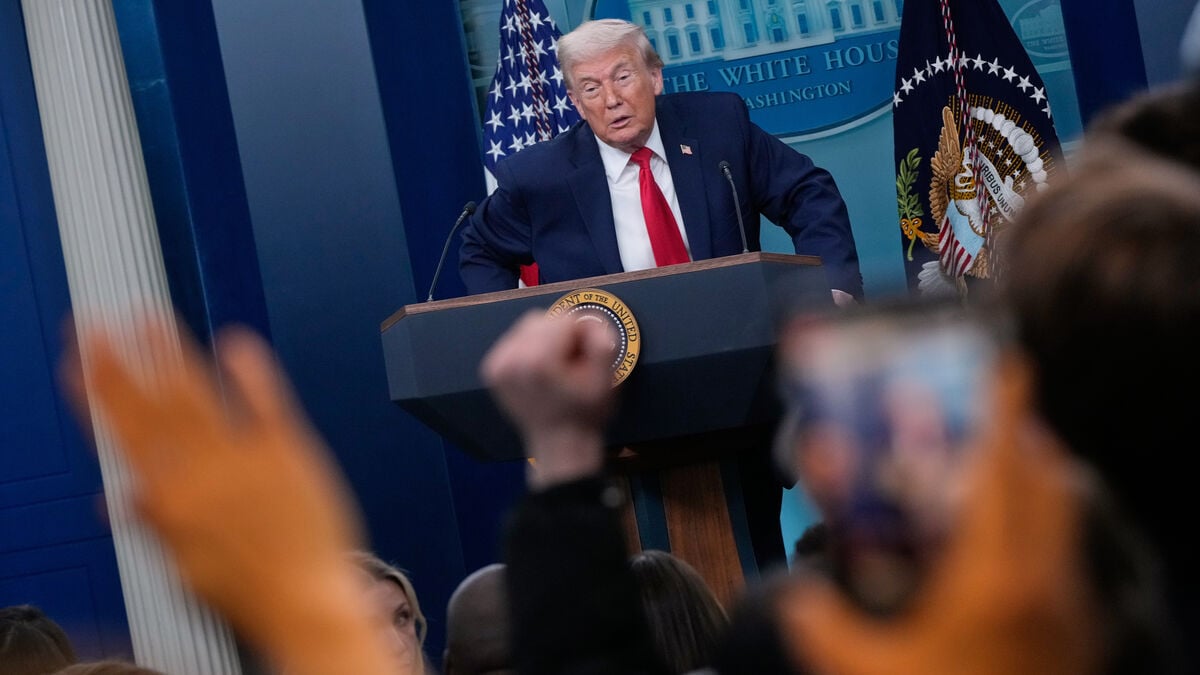 Trump held marathon press conference on first anniversary of his inauguration