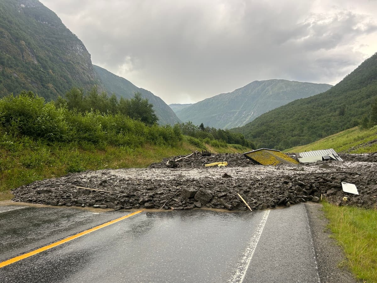 Norway Roads Closed Amid Heavy Rain and Landslide Risk