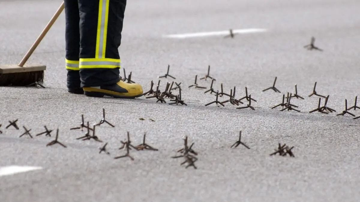Spectacular robbery on Italian motorway