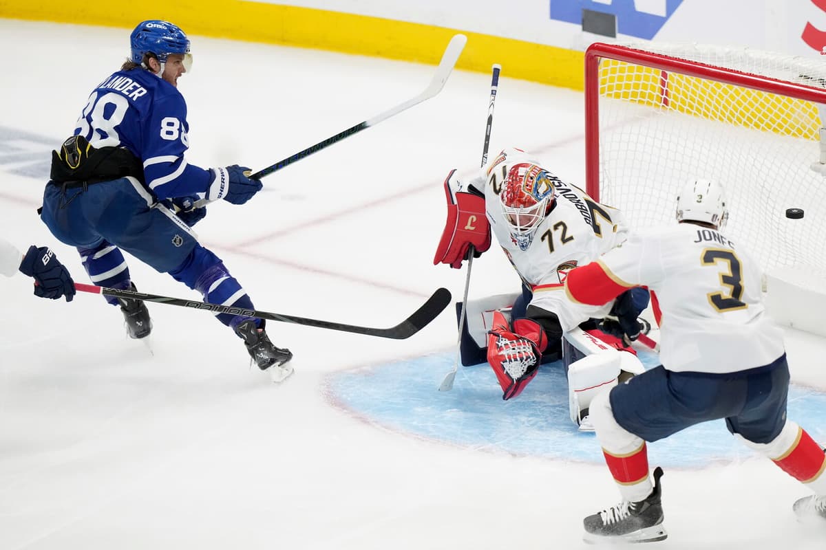 William Nylander Shines as Toronto Edges Florida 4-3 in NHL Playoffs