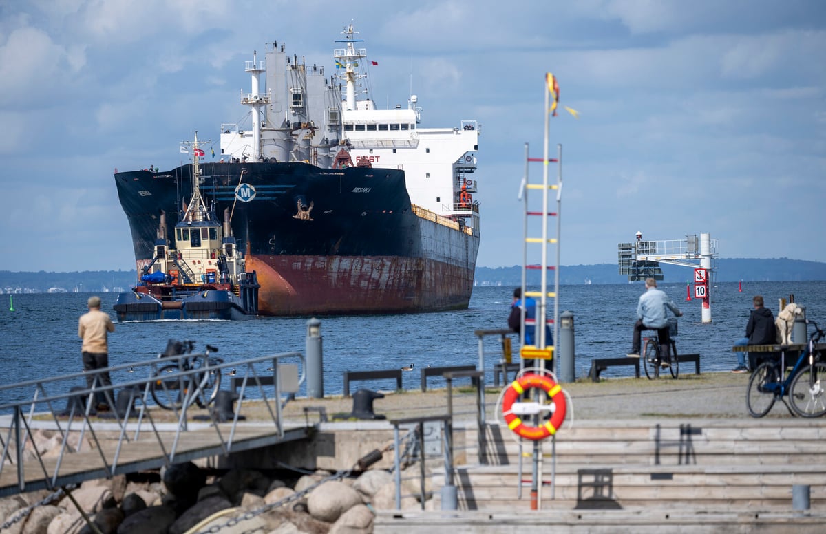 Ship Meshka Refloated After Grounding Near Landskrona