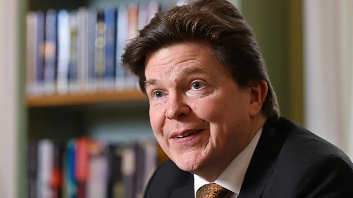 Teenager charged after throwing banana at Speaker Andreas Norlén