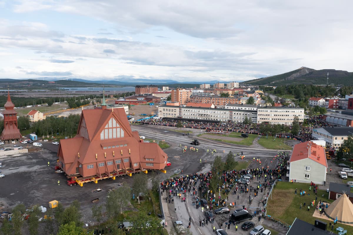 Suspected Drone Violation During Kiruna Church Relocation