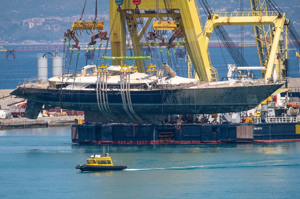 Luxury Yacht Bayesian Salvaged as Investigation Begins