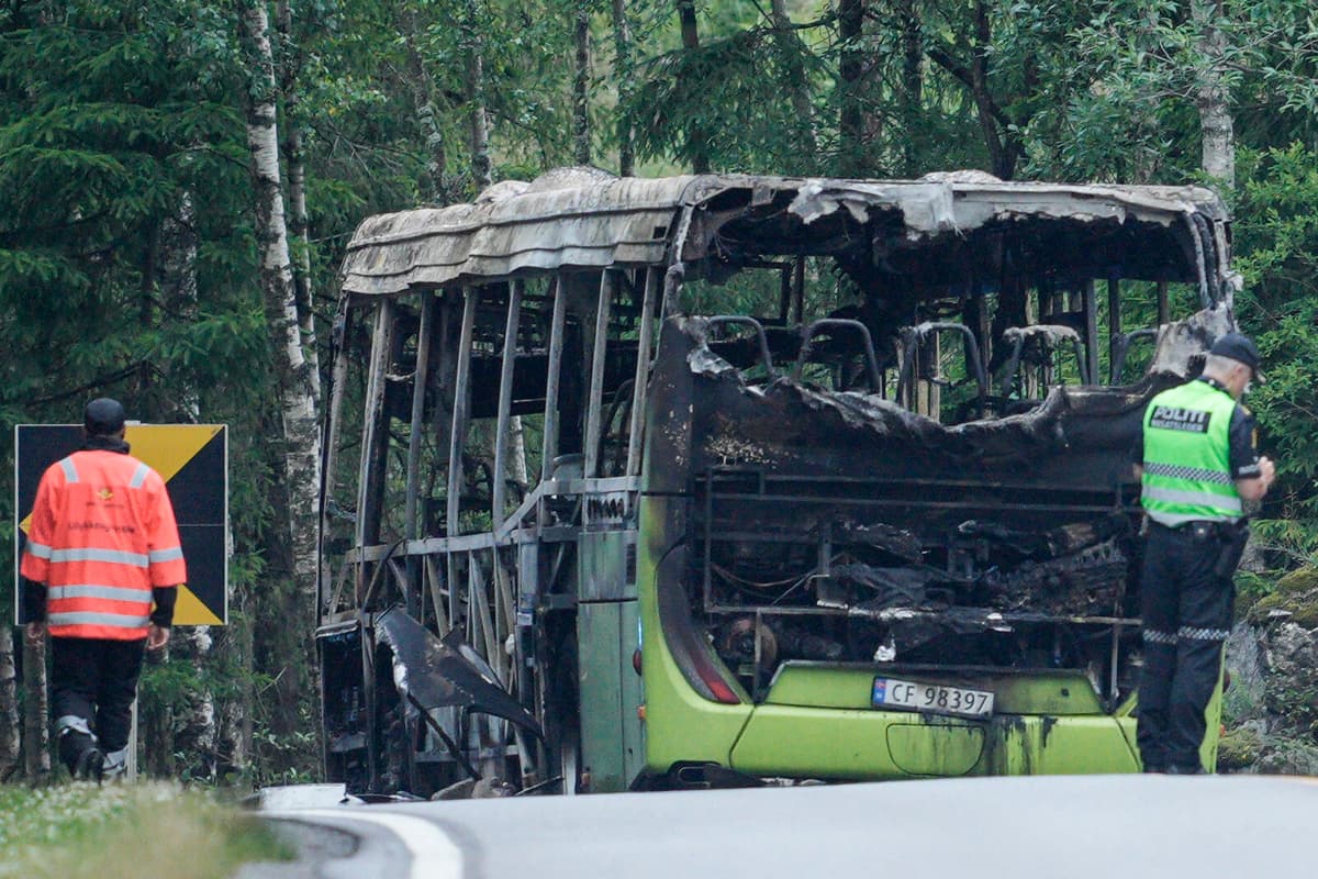 Woman Dies After Bus Fire in Norway; Teen in Custody