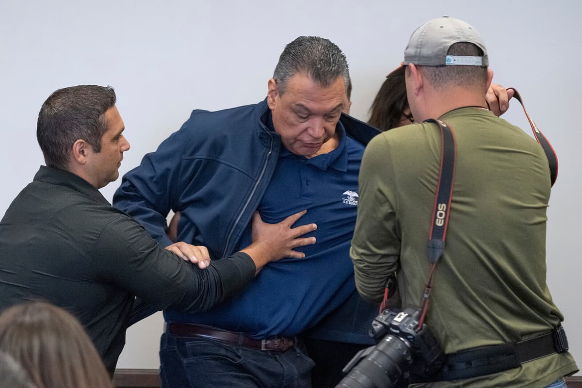 Senator Alex Padilla Handcuffed at Press Conference with Security Minister