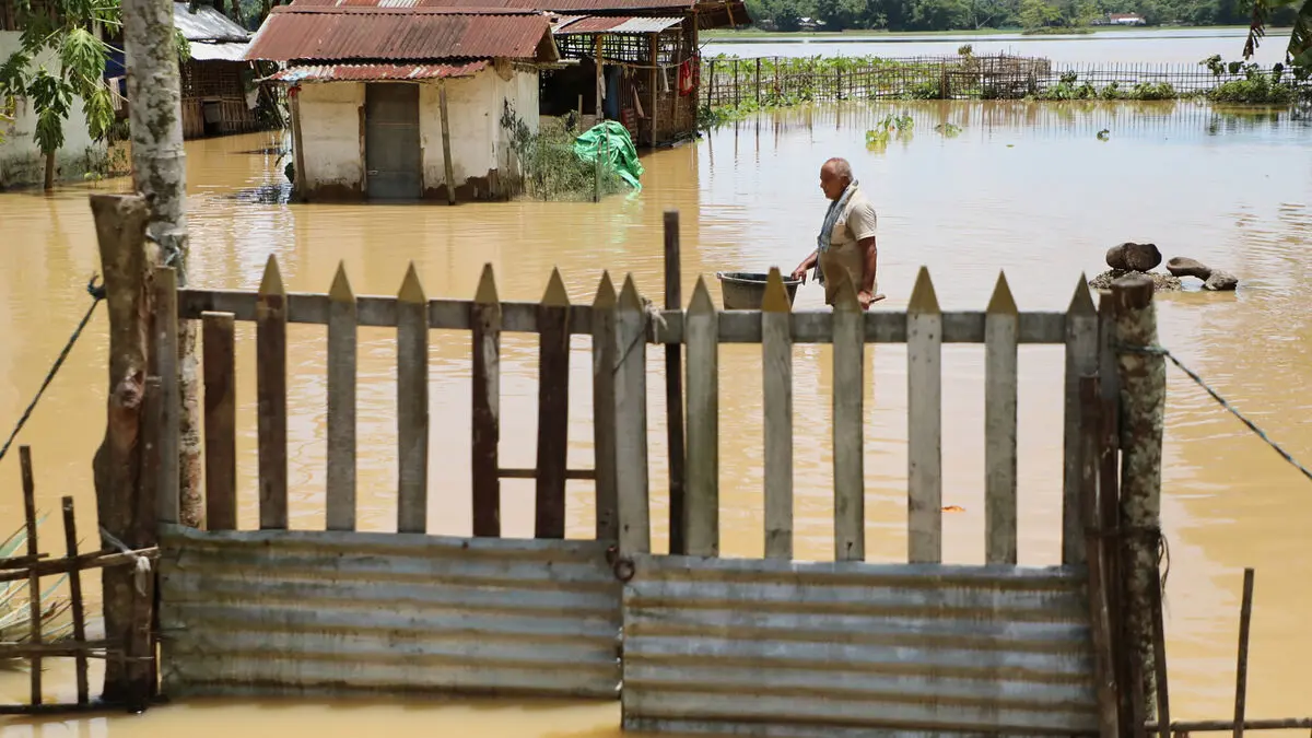 At least 50 dead as floods and landslides displace 700,000 in India