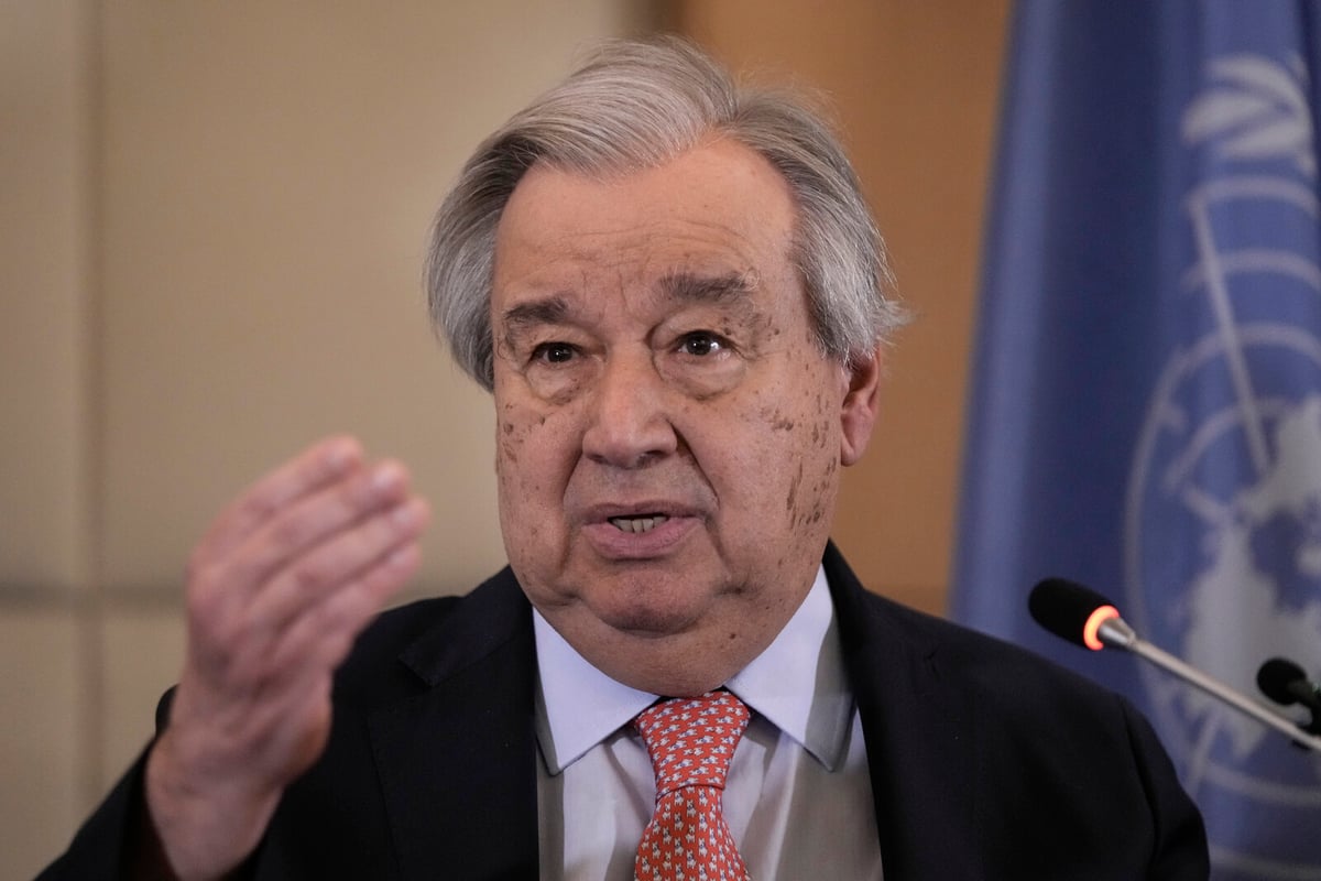 Guterres Calls for End to Israel-Iran Escalation