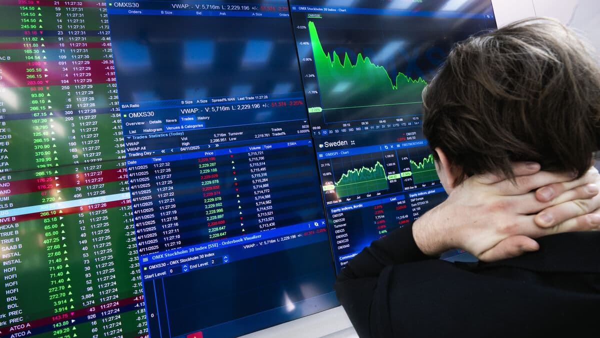 The Stockholm Stock Exchange is falling