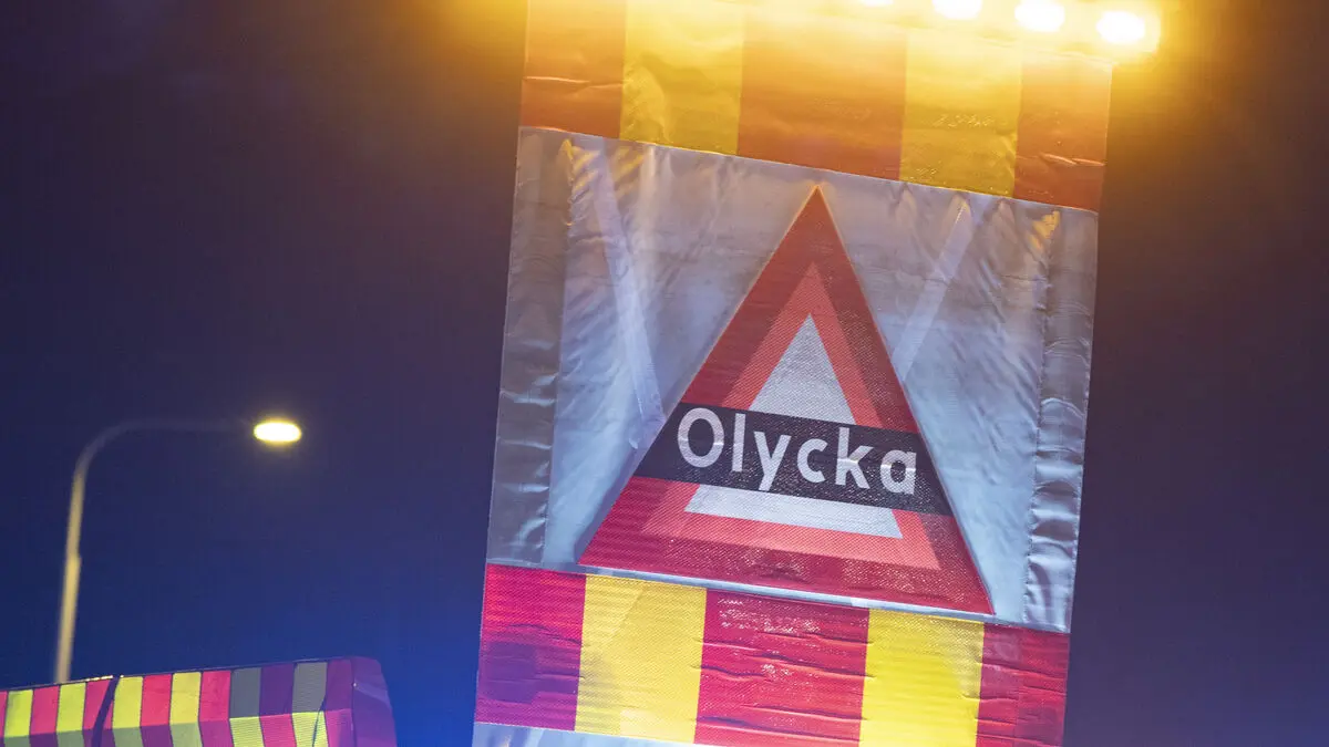 Serious traffic accident on E16