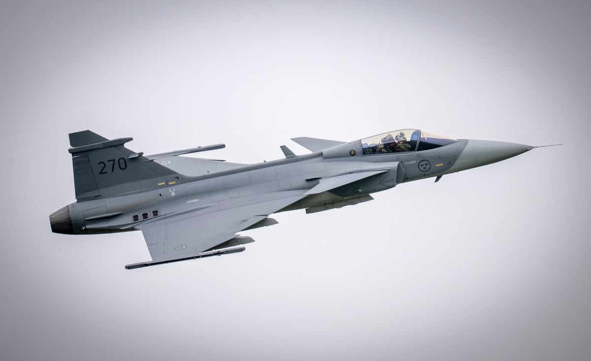 Jas Gripen Jet Returns Safely After Fault Alert Near Gotland