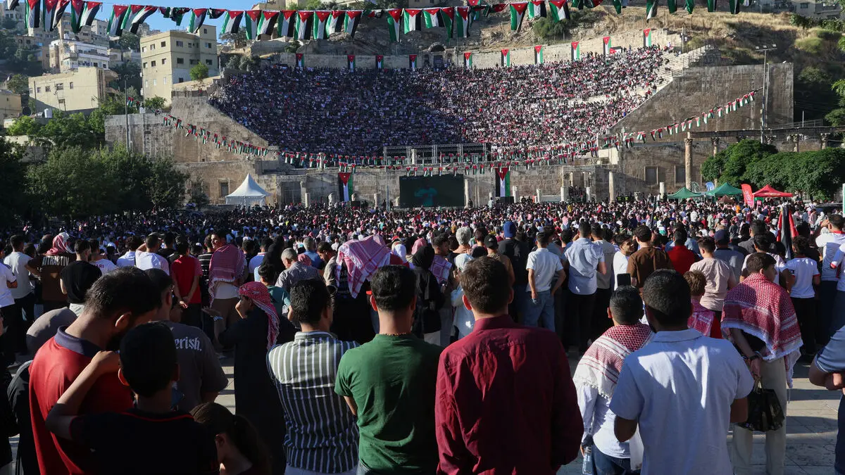 One dead and eight injured in crowd crush at Amman big-screen World Cup screening of Jordan vs Algeria