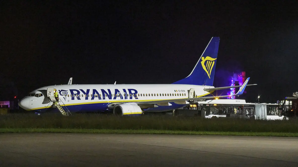 Wife says seat belt saved husband from being sucked out of Ryanair plane over North Macedonia