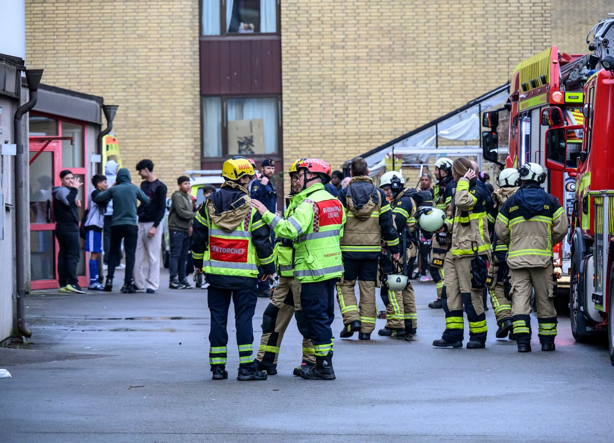 Lund Apartment Fire Sends Two to Hospital, 16 Examined