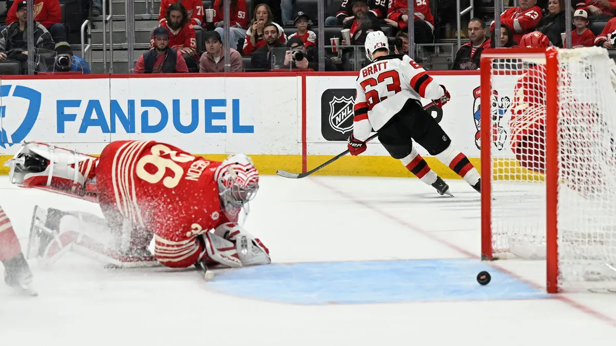 Jesper Bratt shot away Detroit's playoff chances