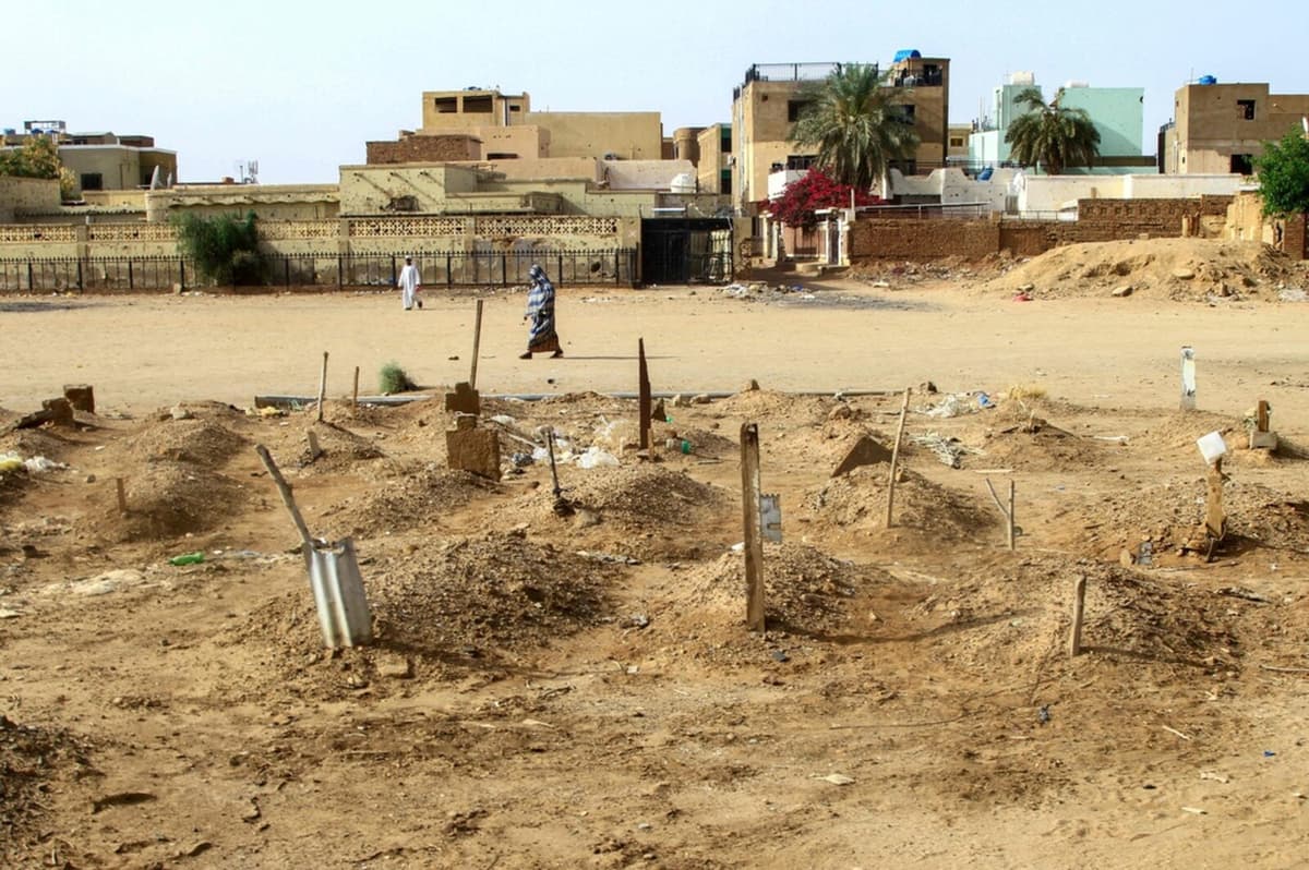 Earth Mounds in Khartum Mark Graves of Thousands in Sudan Conflict