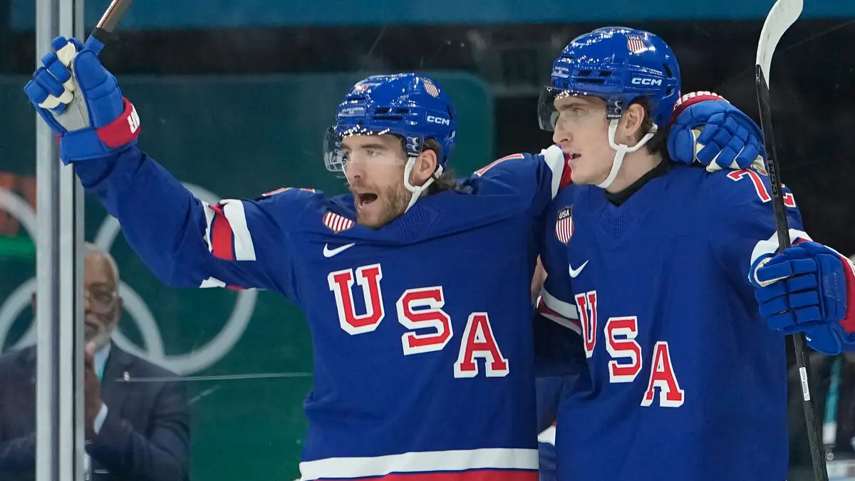 USA won politically sensitive men's Olympic ice hockey match against Denmark