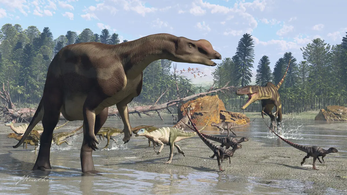 Here is the dinosaur that smells the best, Muttaburrasaurus