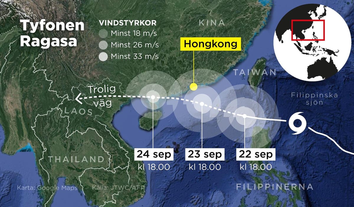 Super Typhoon Ragasa Closes Schools in Hong Kong and Southern China