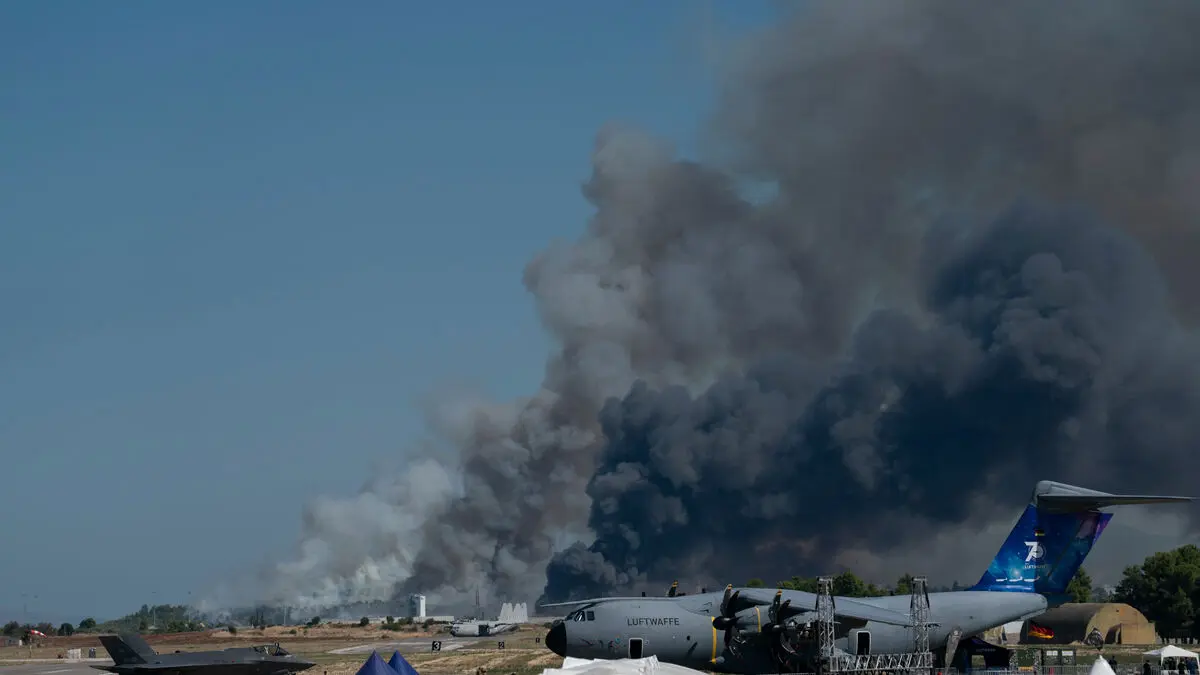 Greek fighter plane crashes during