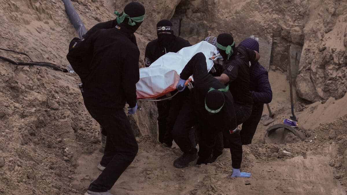 Remains of two hostages handed over