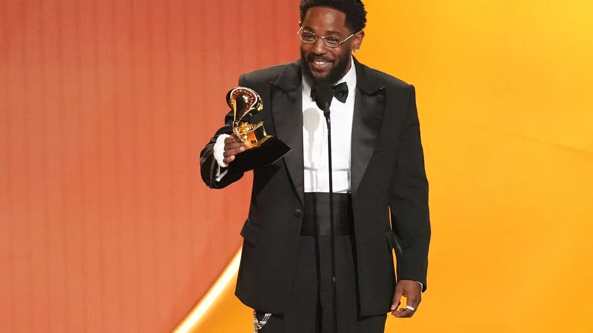 Kendrick Lamar makes history at Grammys as hip-hop artist with most Grammy Awards