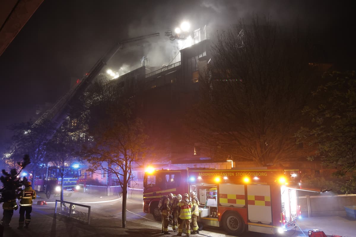 Gothenburg Fire Destroys 40 Apartments and Forces 55 Evacuations