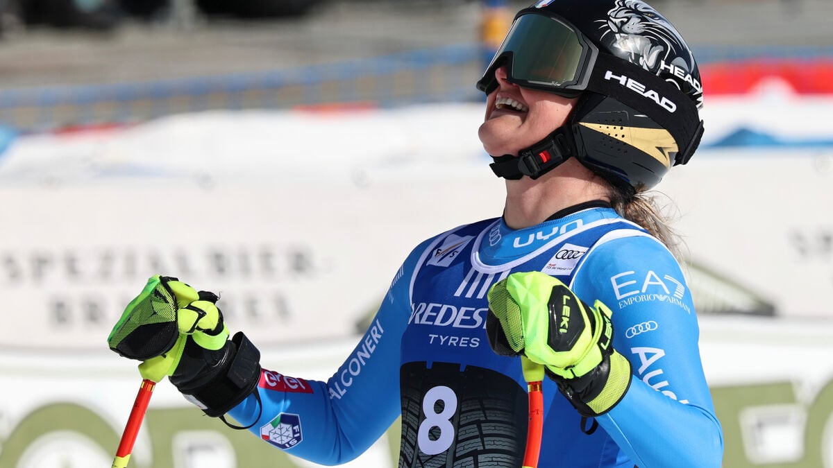 Laura Pirovano celebrates first Alpine World Cup downhill victory in Val di Fassa