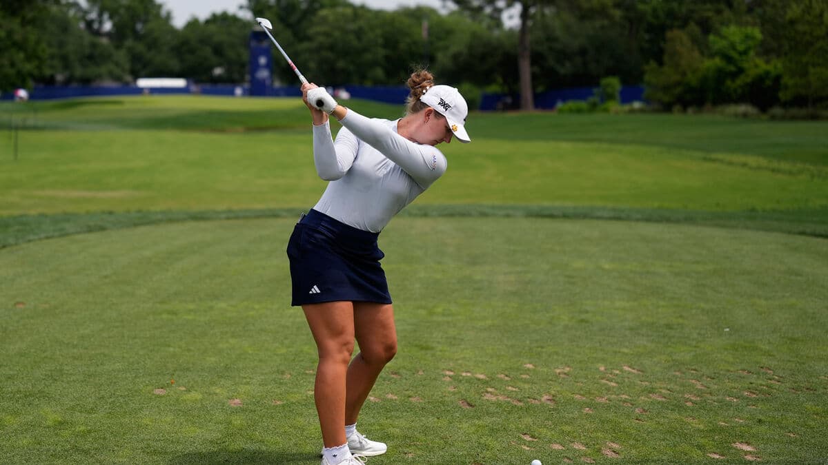 Ström fell back in the second round at the Chevron Championship