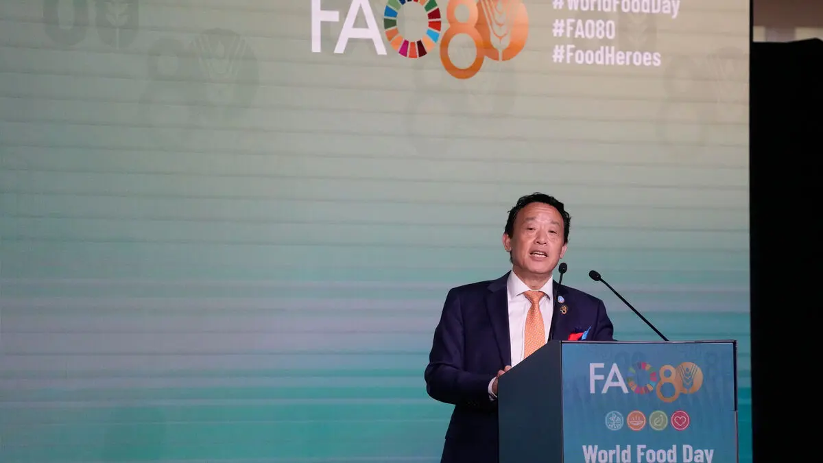 FAO chief warns disruptions from closed Strait of Hormuz risk a global food crisis
