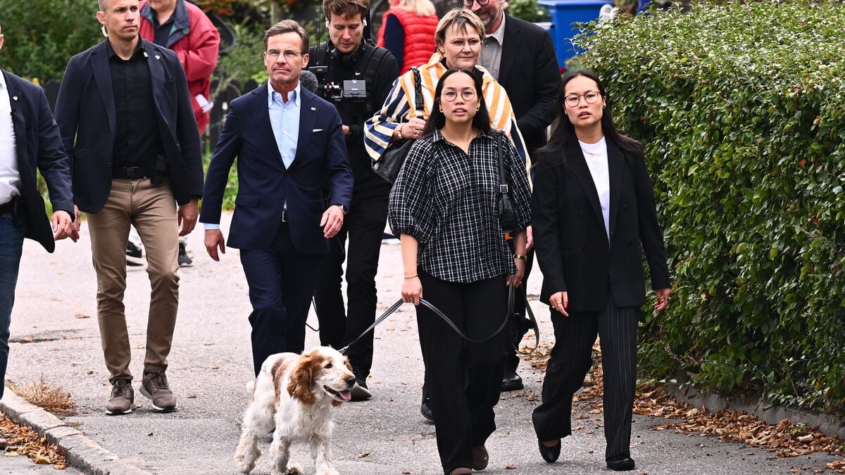 Kristersson: It’s a bit tense as Sweden heads to the polls