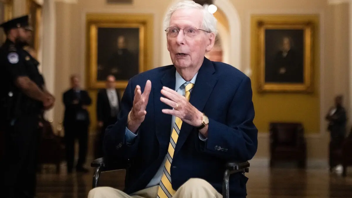 Veteran Republican Senator Mitch McConnell returns to Congress after long sick leave