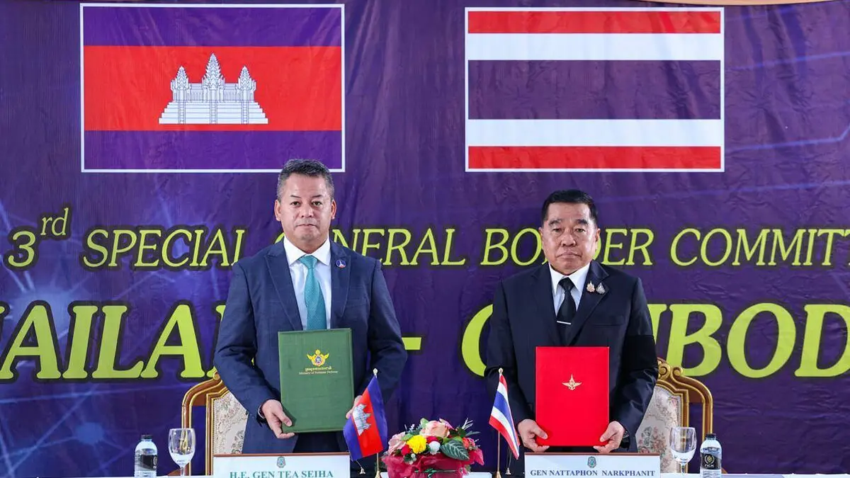 Cambodia says shooting was an explosion in a garbage dump