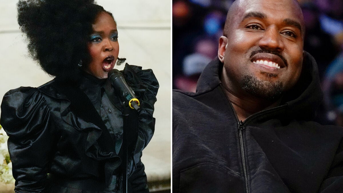 Lauryn Hill guests at Kanye West's concert