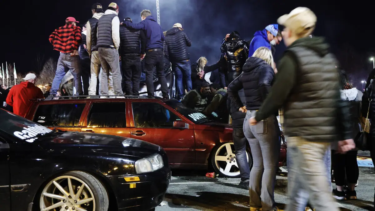 Chaos in Jönköping - almost 80 taken into custody