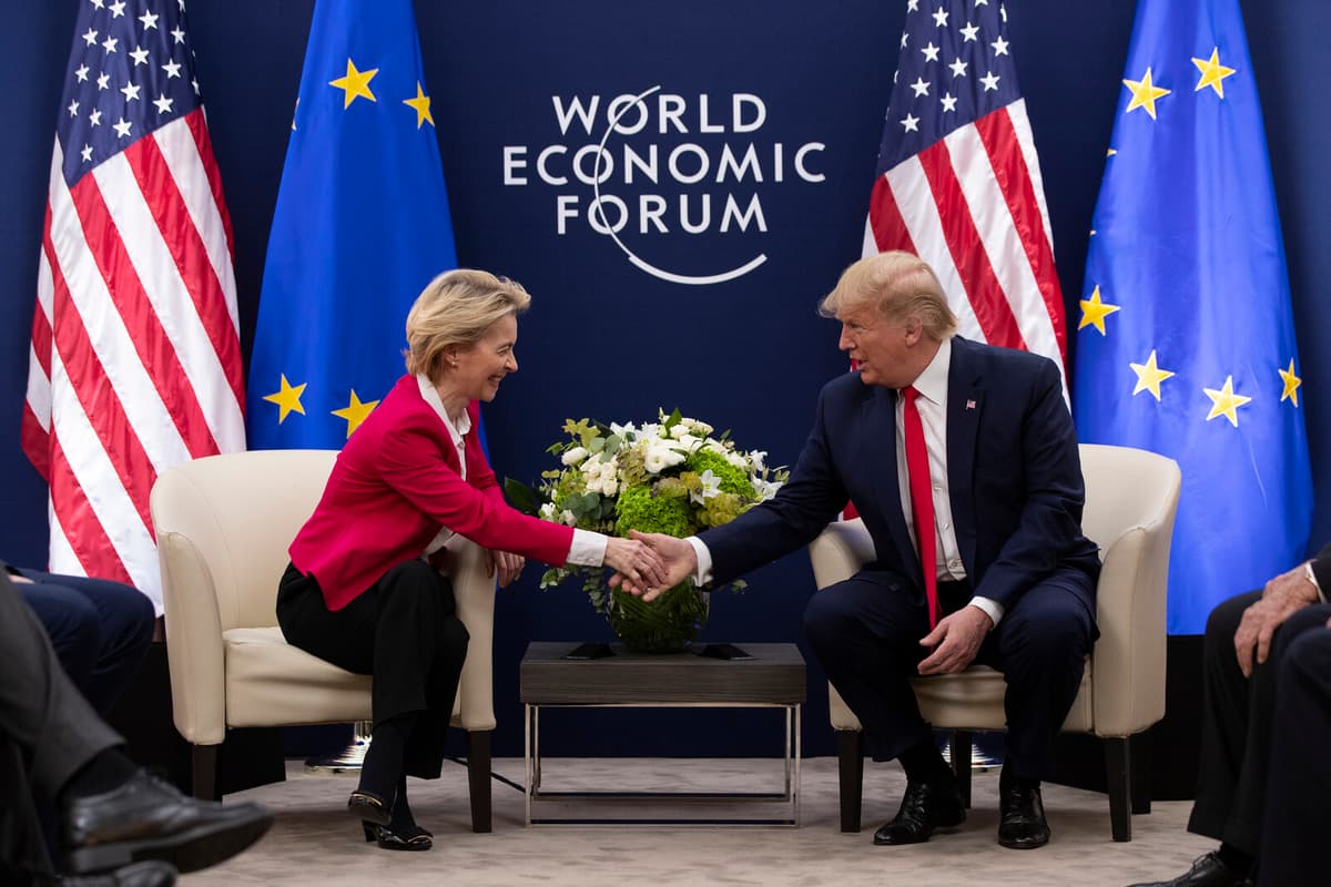 Trump Praises EU's von der Leyen as Fantastic