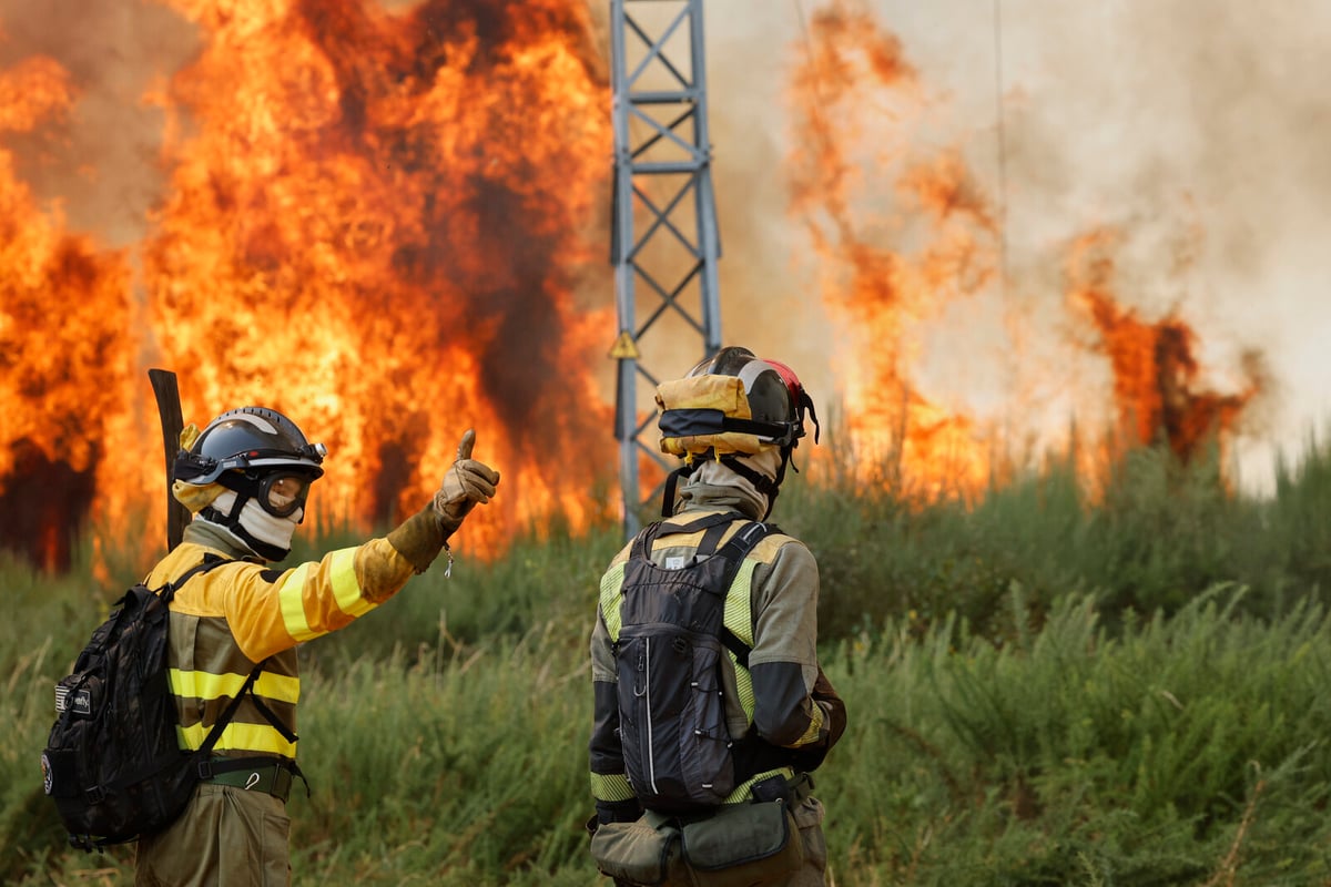 Military Deployed to Combat Severe Fires in Western Spain