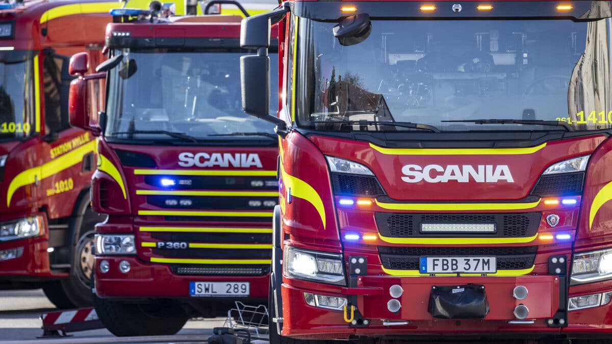 Fire in apartment building in Örebro - one arrested