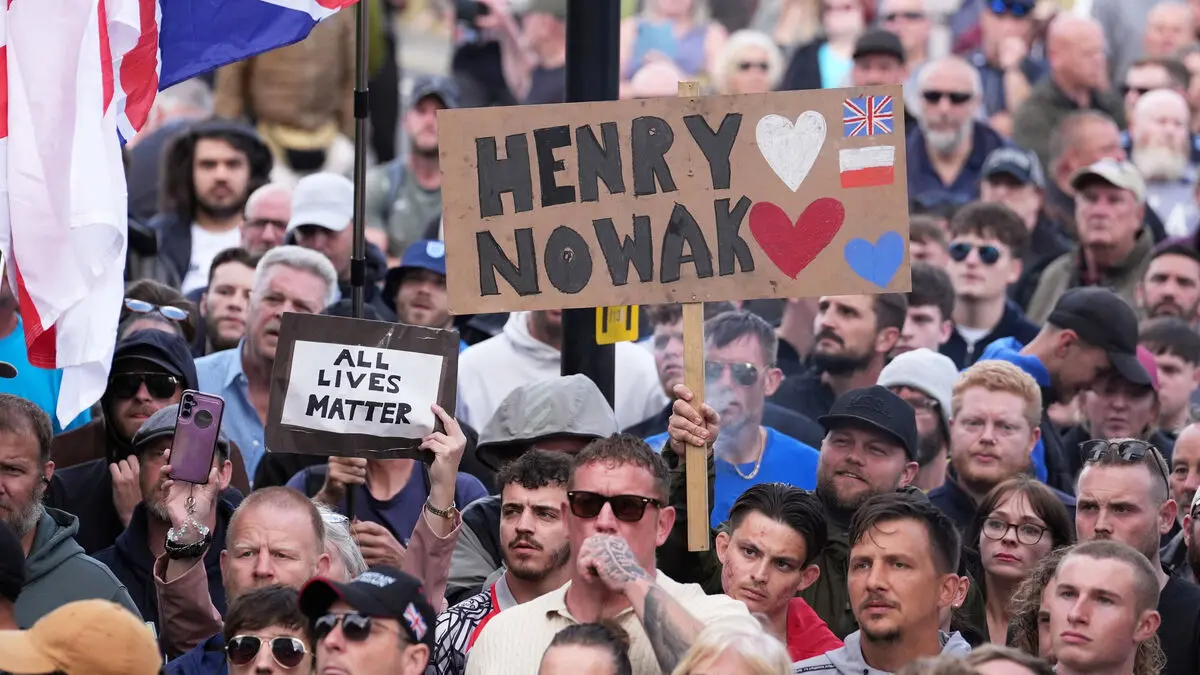 Protesters attacked police in Southampton
