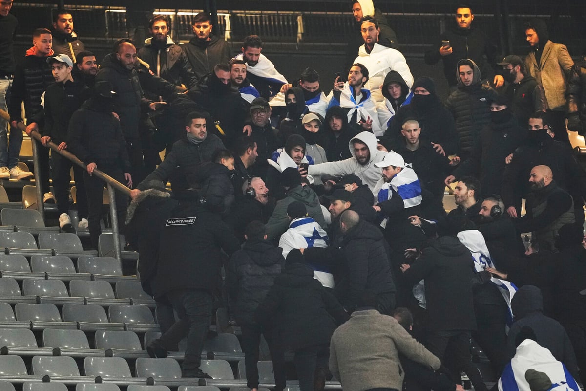 Riot and Stand Chaos at Israel's Match in Paris