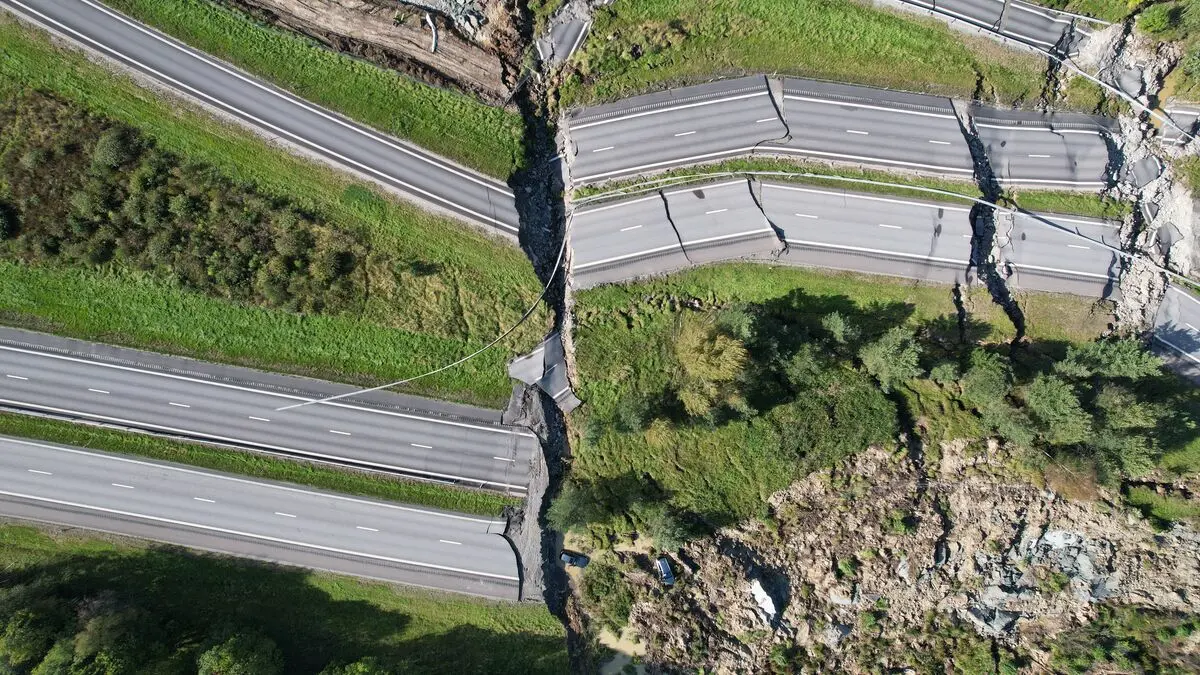 Two charged over E6 landslide outside Stenungsund