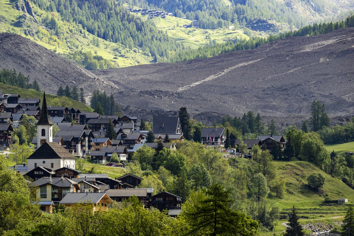 Landslide Destroys Swiss Village Blatten Now Facing Flood Threat
