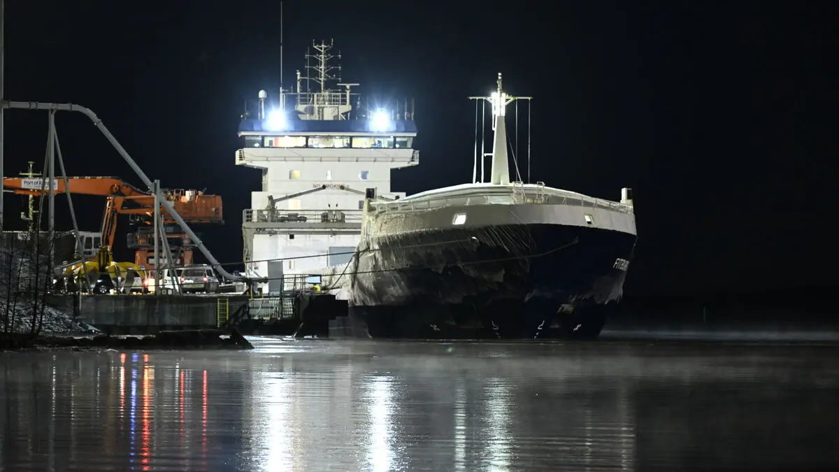 Two arrested on ship Fitburg suspected of cable breach between Finland and Estonia