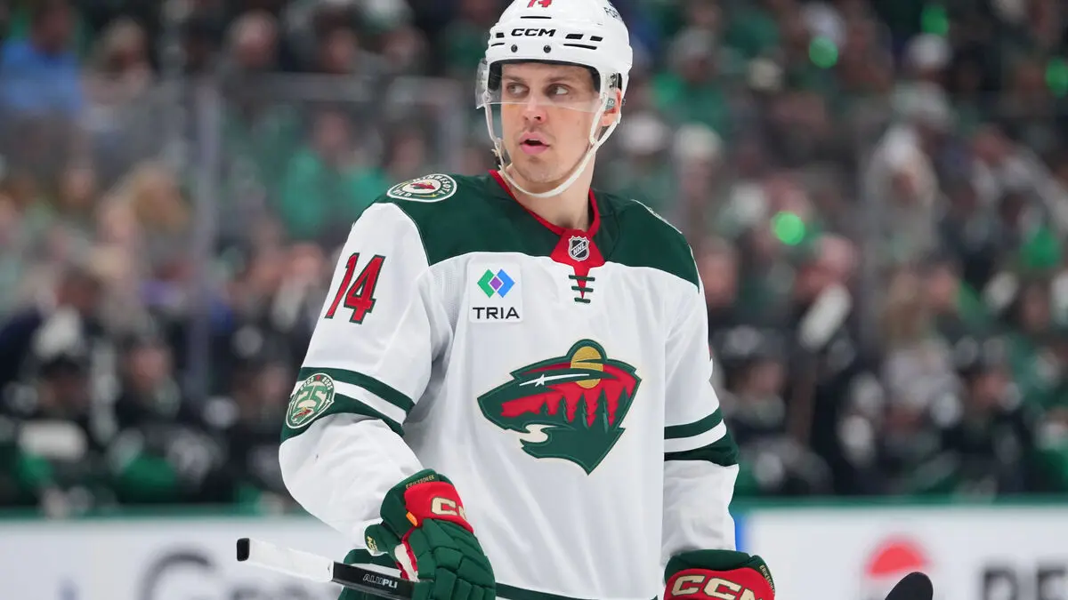 Joel Eriksson Ek back on ice after injury, looked good