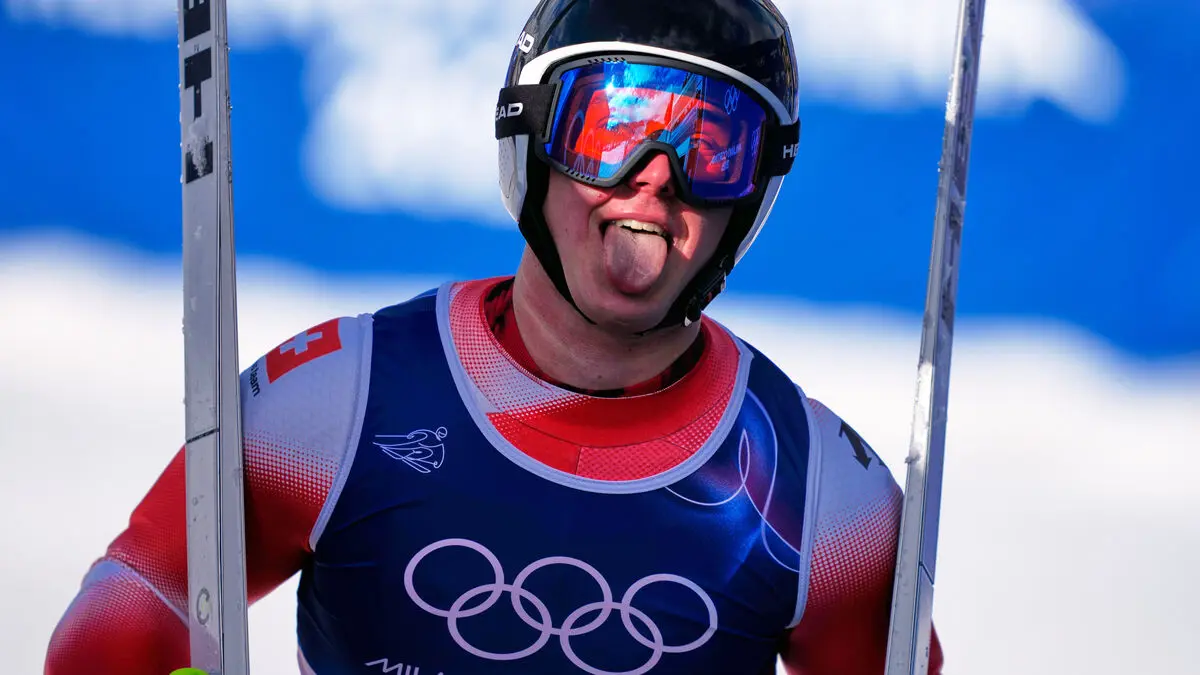 Franjo von Allmen wins third Olympic gold